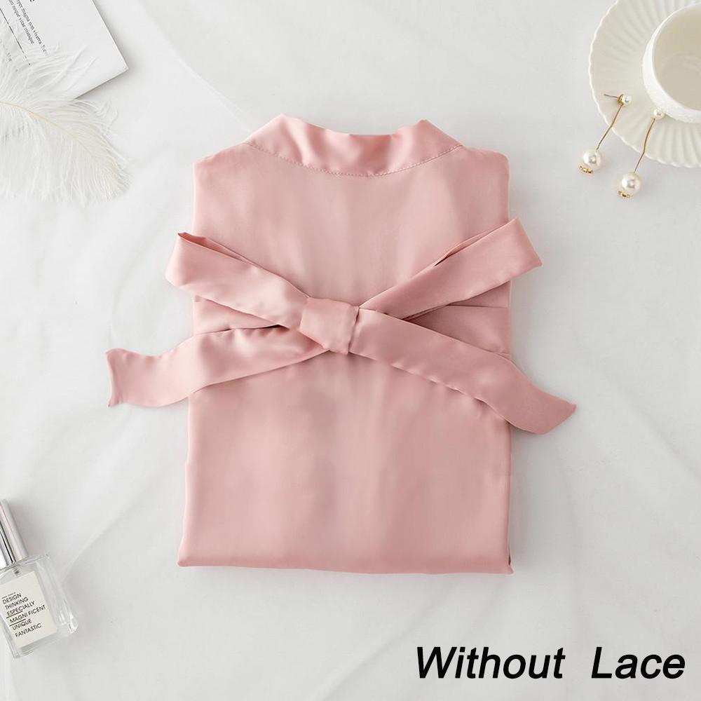 Summer Lace Sleepwear Bride&Bridemaid Wedding Robe Gown Solid Embroidery Kimono Bathrobe Women Casual Home Night Dress M L Xl