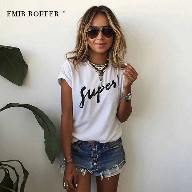 Eyelash Red Lips & Super Summer Print T-Shirts