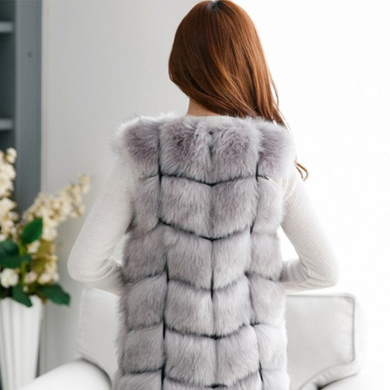 Faux Fur Long Vest