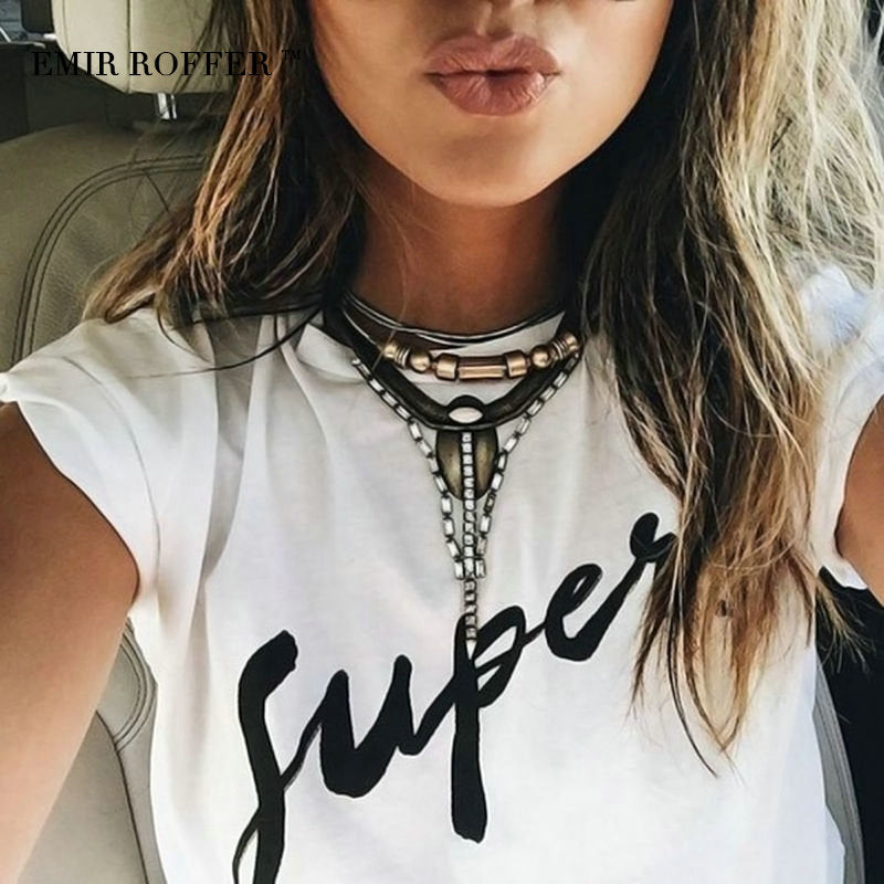 Eyelash Red Lips & Super Summer Print T-Shirts