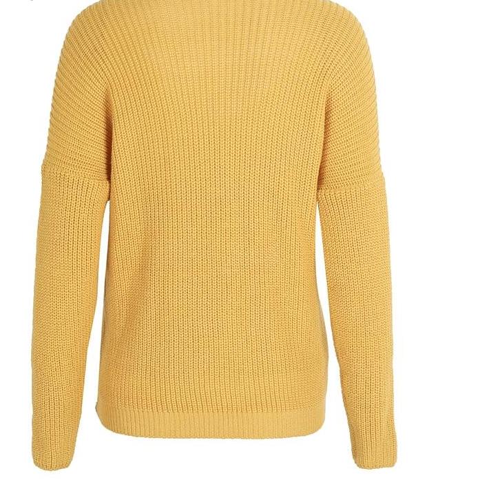 V Neck Cross Knitting Winter Sweater