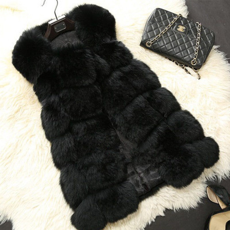 Faux Fur Long Vest