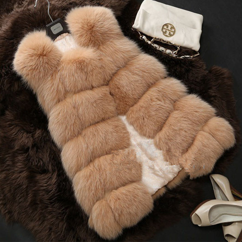 Faux Fur Long Vest