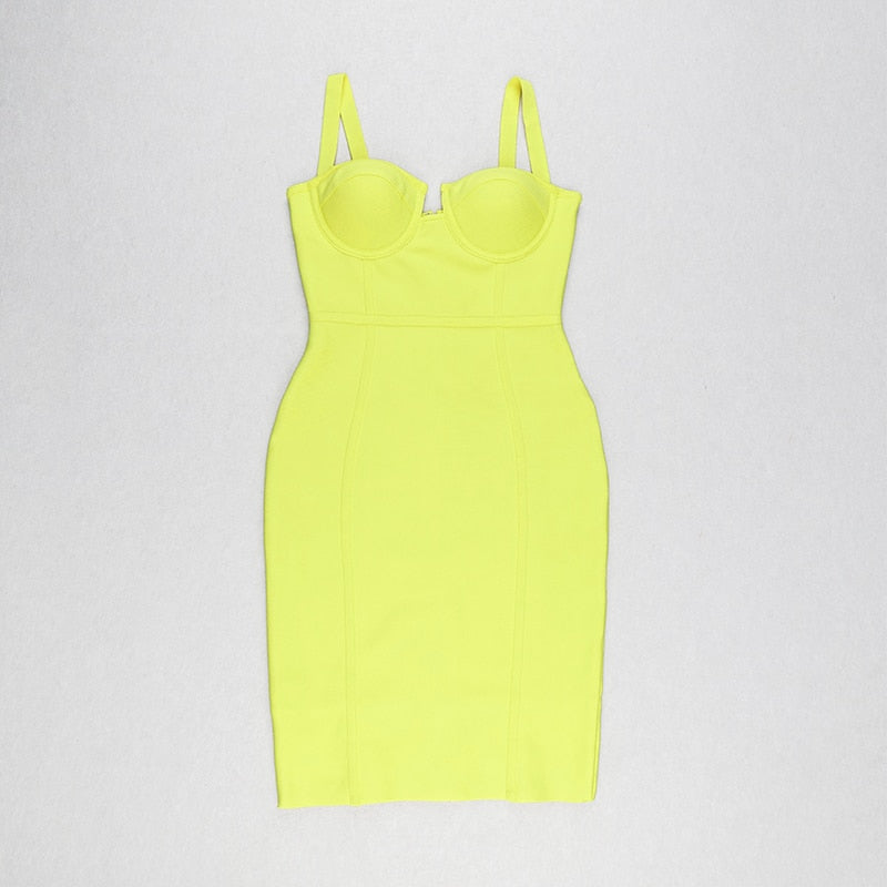 Sexy Rayon Summer Bandage Dress 2021 Celebrity Designer Fashion Party Dress