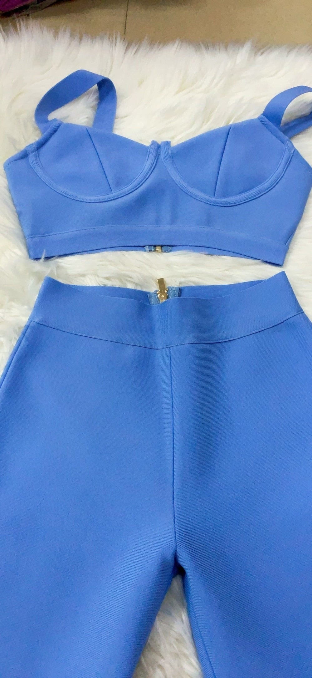 High quality Two Pieces Set Rayon Bandage Set Evening Party Sexy Outfit