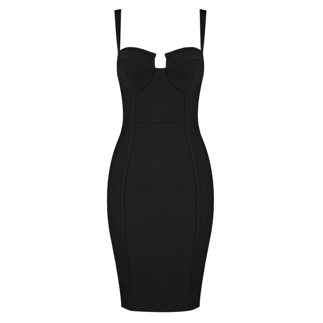 Sexy Rayon Summer Bandage Dress 2021 Celebrity Designer Fashion Party Dress