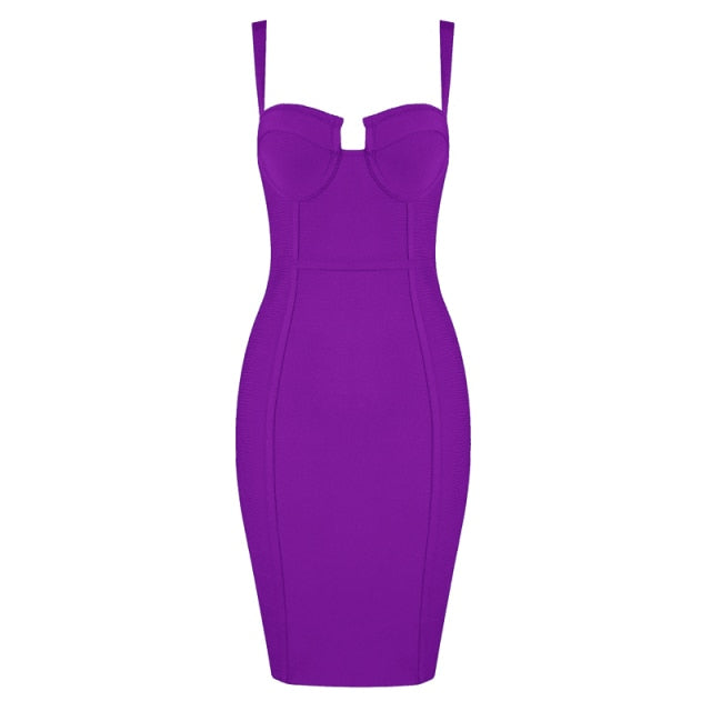 Sexy Rayon Summer Bandage Dress 2021 Celebrity Designer Fashion Party Dress