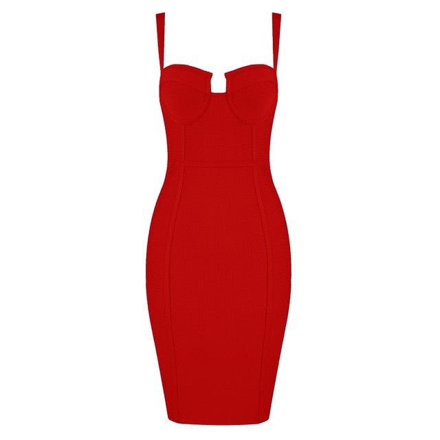 Sexy Rayon Summer Bandage Dress 2021 Celebrity Designer Fashion Party Dress