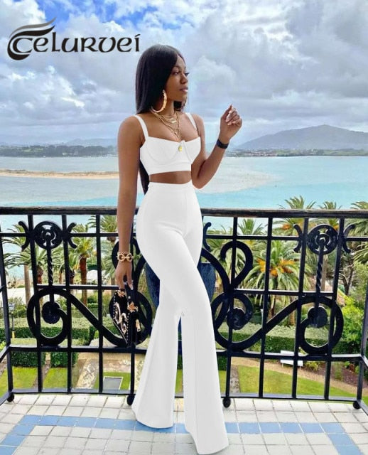 High quality Two Pieces Set Rayon Bandage Set Evening Party Sexy Outfit