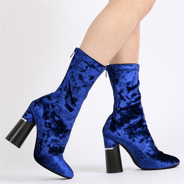 Velvet Ankle Boots – So Chic Fashions