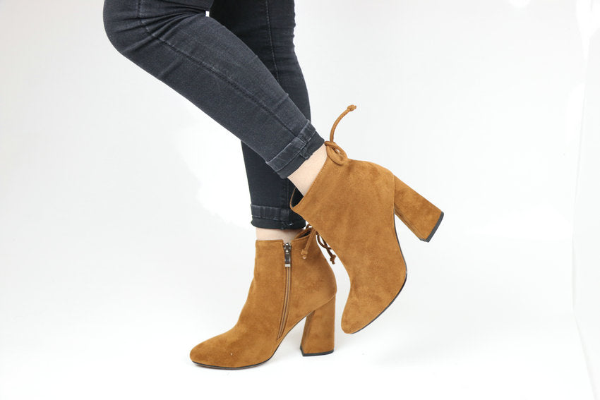 Womens Round Toe Ankle Boots