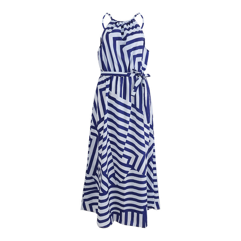 New Boho Striped Maxi Long Summer Dress – So Chic Fashions