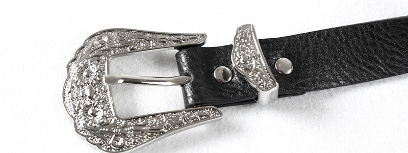 Fashion PU Leather Double Buckle High Quality Waist Vintage Belt